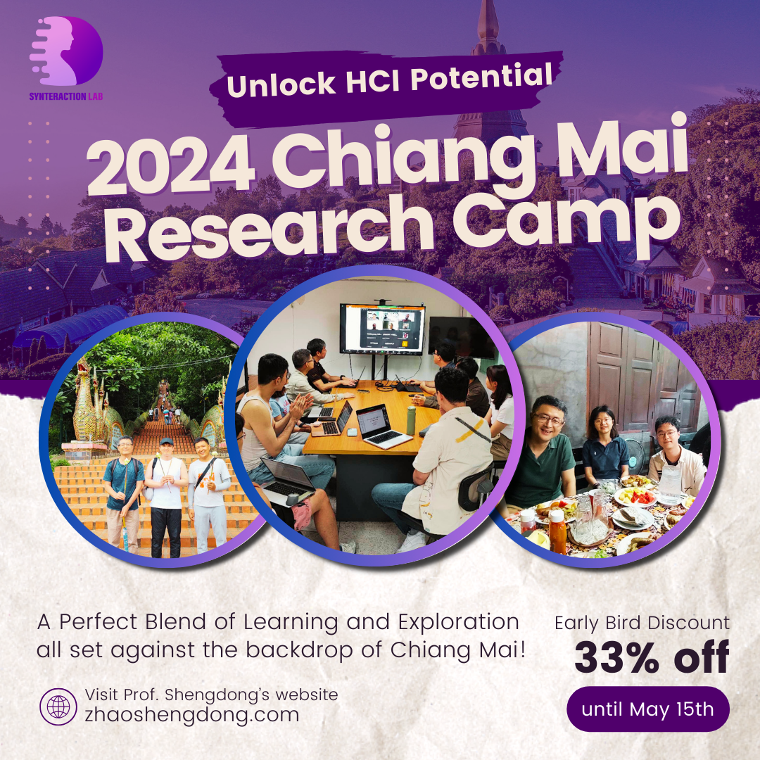 A Perfect Blend of Learning and Exploration:Unlock Your HCI Potential in Our Research Camp in Chiang Mai this Summer